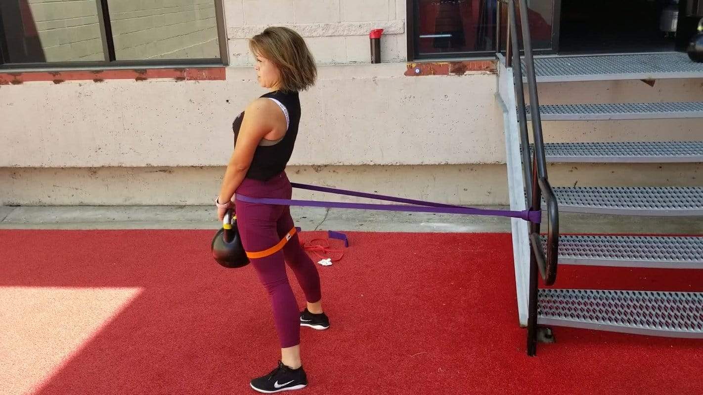 1 1/8" Wide Purple 70lb Resistance Loop Workout Band - Great for pull-ups and full body workouts